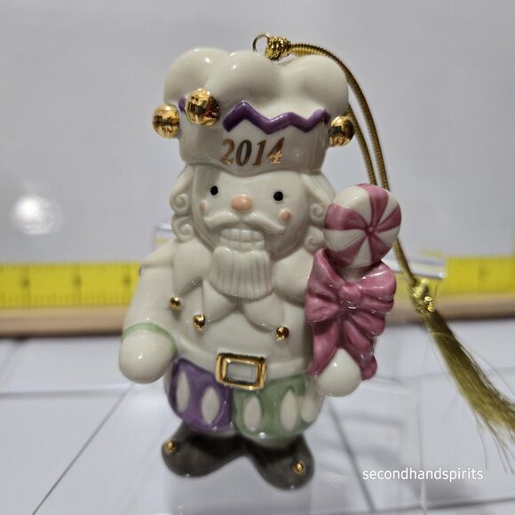 Lenox Rare 2014 Nutcracker Jolly Jester Christmas Tree  Ceramic Ornament - Picture 1 of 9